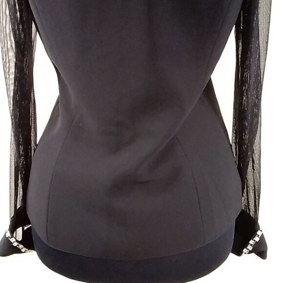 SHERRIE BLOOM PETER NOVIELLO CHETTA B EVENING WOMEN’S BLOUSE SIZE 8 - Picture 11 of 14